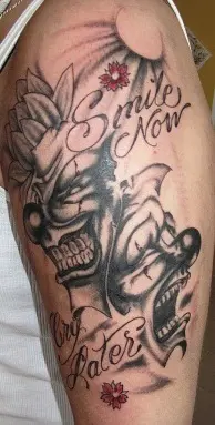 Laugh Now Cry Later Tattoos  Tattoo Designs Tattoo Pictures