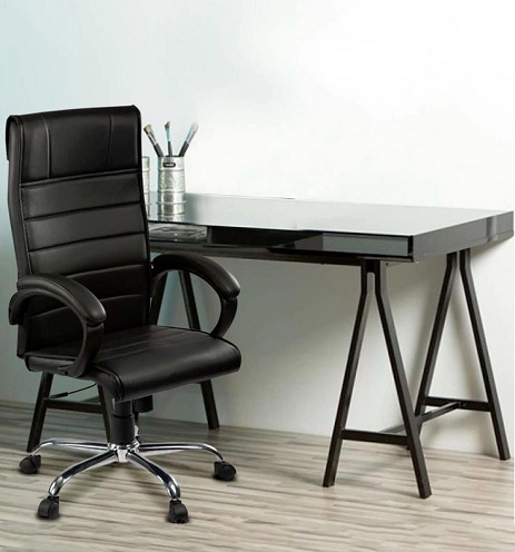 High Back Chair for Executives in Black