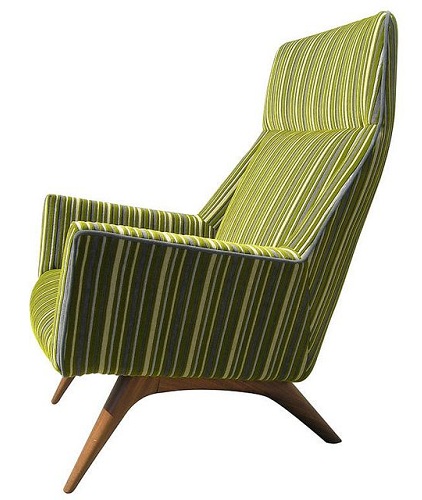 High Back Lounge Chairs In Fabric