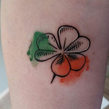 Irish Clover tattoo design