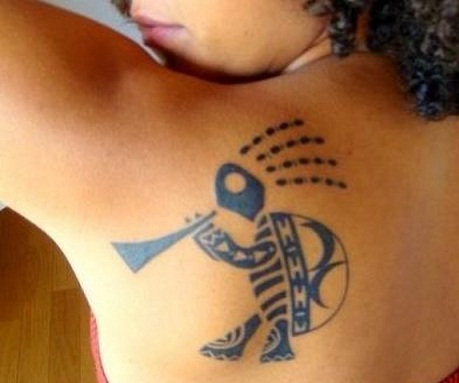 Kokopelli Turtle Tattoo Design