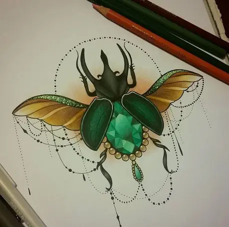 250 Drawing Of A Scarab Beetle Tattoo Illustrations RoyaltyFree Vector  Graphics  Clip Art  iStock