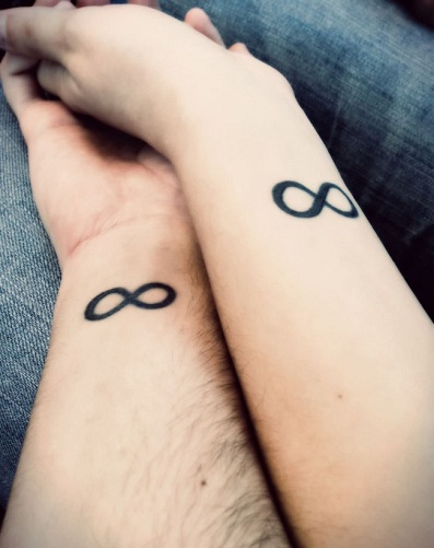 Matching Infinity Love Tattoo Design