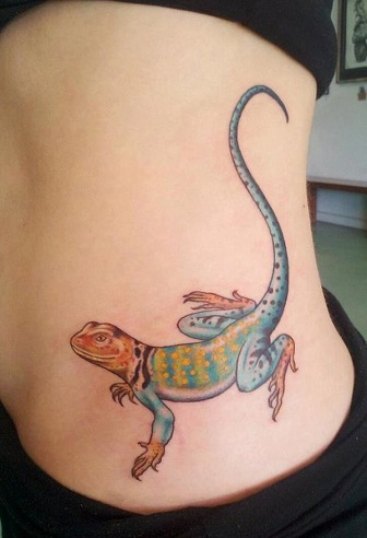 Mesmerizing Gecko Tattoo Design