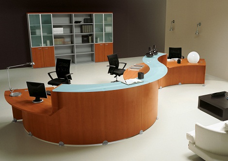 Modern Reception Office Table Design