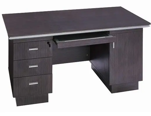 30 Latest Office Table Designs With, Small Wood Computer Desk With Drawers And Storage Shelves Workstation Furniture