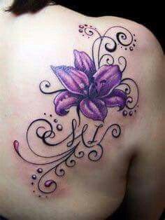 purple tattoo designs