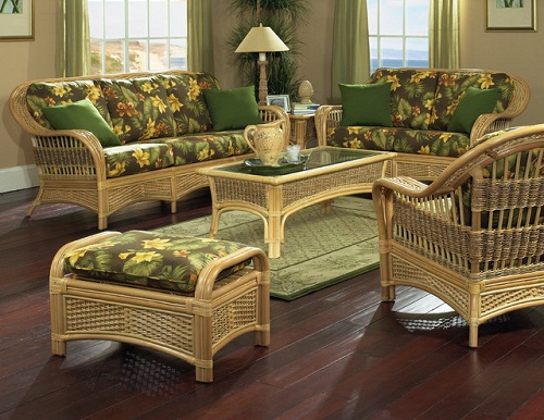 Rattan furniture for living room