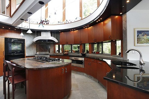 Semi-Circular Luxury Kitchen Design