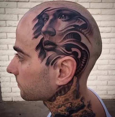 10+ Most Liked Head Tattoo Designs for Men and Women