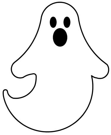 Simple Single Line Ghost Tattoo Images