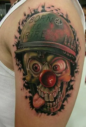Clown Skull Drawing Tattoo HD Png Download  Transparent Png Image   PNGitem