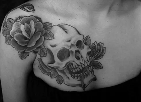 Collar Bone Tattoos Flowers  Best Tattoo Ideas Gallery