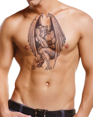 Striking Gargoyle Tattoo Design