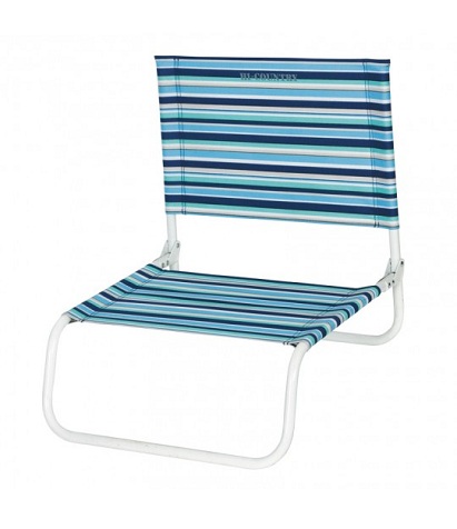 Stripy Pattern Folding Beach Chair