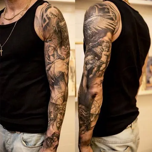 heaven sleeve tattoo designs