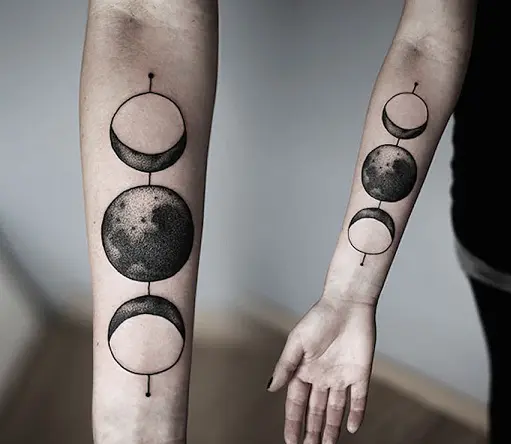The Moon Cosmic Tattoo