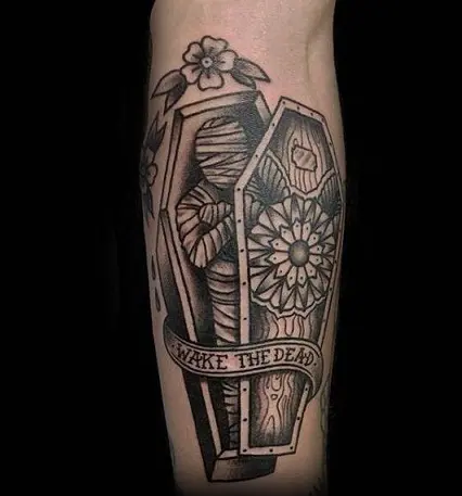 9 Stunning and Terrible Coffin Tattoo Designs | Styles At Life