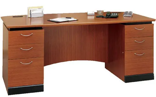 30 Latest Office Table Designs With, Small Wood Computer Desk With Drawers And Storage Shelves Workstation Furniture
