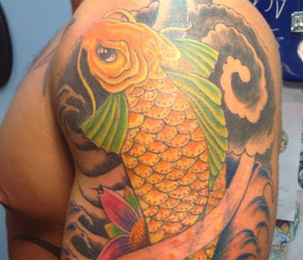 Traditional and ancientyellow tattoo designs
