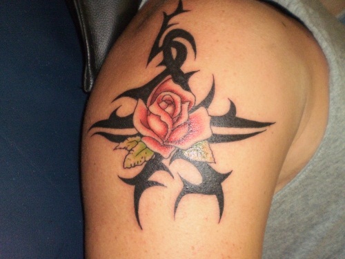 26 Beautiful Tribal Rose Tattoos  Only Tribal