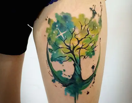 World Tree Cosmos Tattoo design