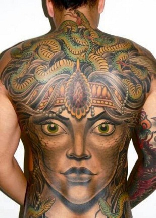 Artistic style Medusa Tattoo Designs