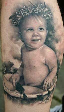 Baby Portrait Tattoo