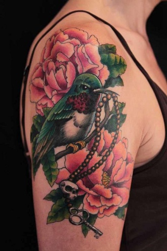 Bird Tattoo for Half Sleeve