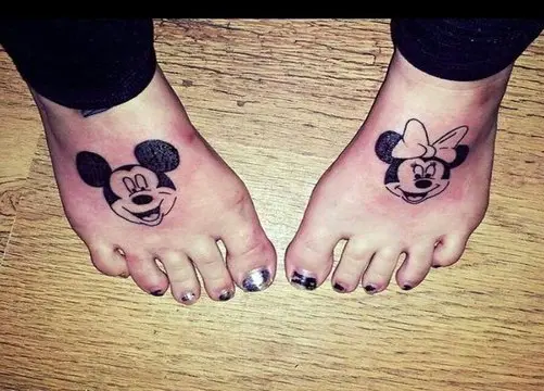 Mickey And Minnie Mouse Tattoos Pictures Photos and Images for Facebook  Tumblr Pinterest and Twitter