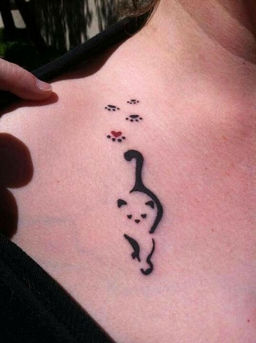 Cat Paw Print Tattoo Designs