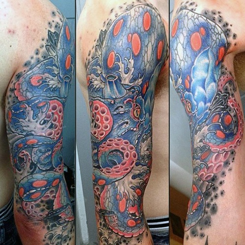Creative Octopus Tattoo Design