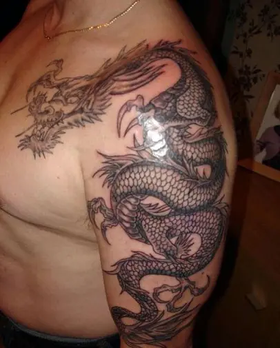 Japanese half sleeve dragon tattoo by Gabriele Cardosi at Red Point London  UK  rtattoos