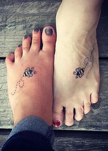 Fabulous Mother Daughter Tattoo Design
