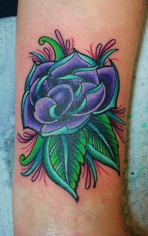 Floral Pigment Tattoos Designs