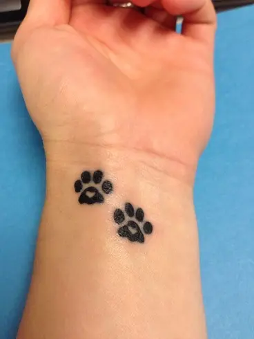 Back 3D Paw tattoo at theYoucom