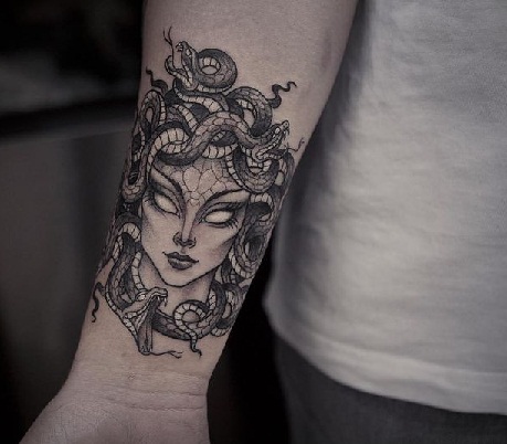 Medusa Hand Wrist special Tattoo Designs