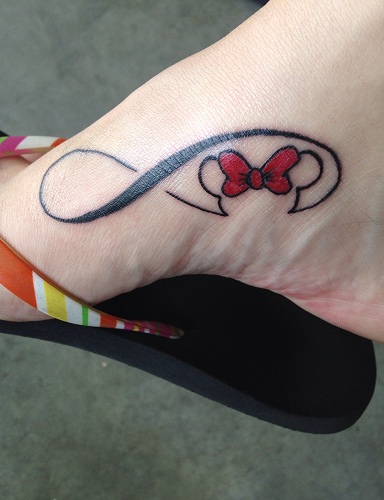 Infinity Mickey and Minnie Tattoo Design