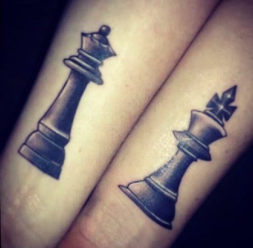 King and Queen Chess Tattoos