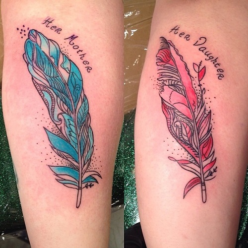Magnificent Mother Daughter Tattoo Design