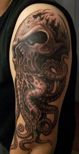 40 Octopus Skull Tattoo Designs For Men  Oceanic Ink Ideas