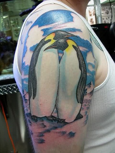 Sleeve Penguin Tattoo