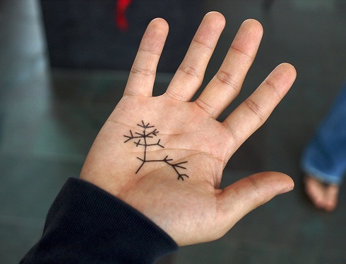 Small Palm Tattoo