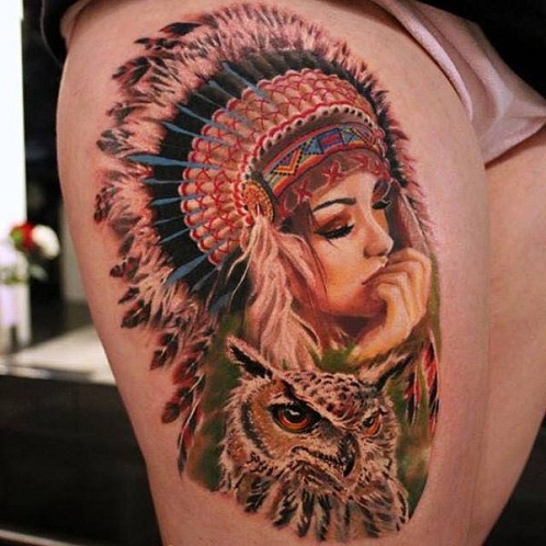 Soothing Native American Tattoo Designs
