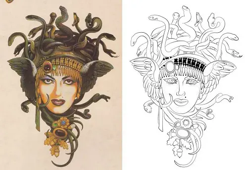 Medusa Statue Tattoo 3  Medusa tattoo Medusa tattoo design Tattoo designs