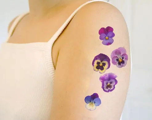 Pin by Olivia Hrubetz on tattoos  Discreet tattoos Summer tattoo Pansy  tattoo