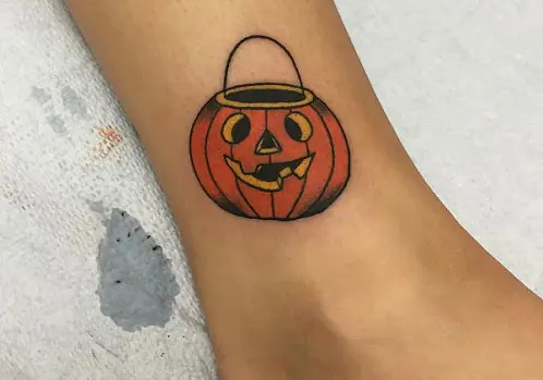 halloween pumpkin tattoo by anton pieck intricate  Stable Diffusion   OpenArt