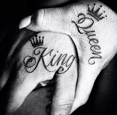 Voorkoms King Queen Couple Tattoo Waterproof Men and Women Temporary Body  Tattoo  Amazonin Beauty