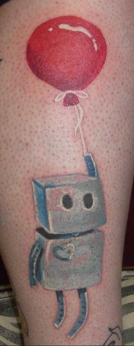 Amazing Robot Tattoo Design