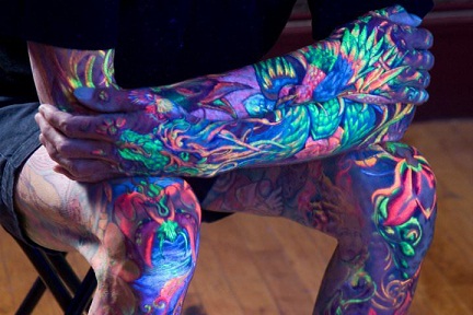 Attractive UV Light Tattoo Designs
